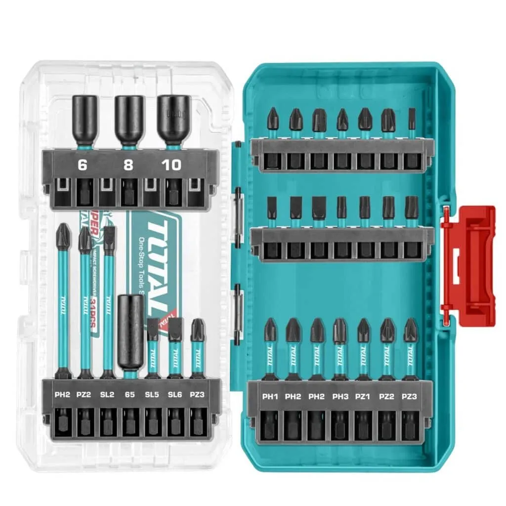SET DE PUNTAS DESTORNILLADOR DE IMPACTO 31PZS-TACSDL11306-TOTAL