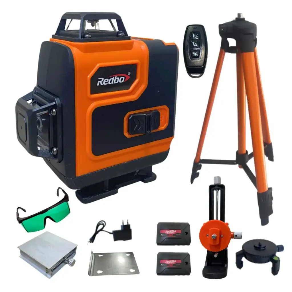 [RB-4D-16] NIVEL LASER 16 LINEAS VERDE EN MALETA + TRIPODE - 360°