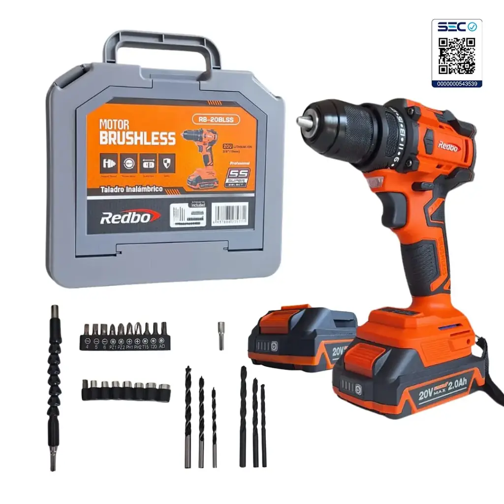 [RB-CMB20V2] RB-20PBLSS TALADRO PERCUTOR INALAMBRICO + RB-20 ATORNILLADOR DE IMPACTO - 300PBL