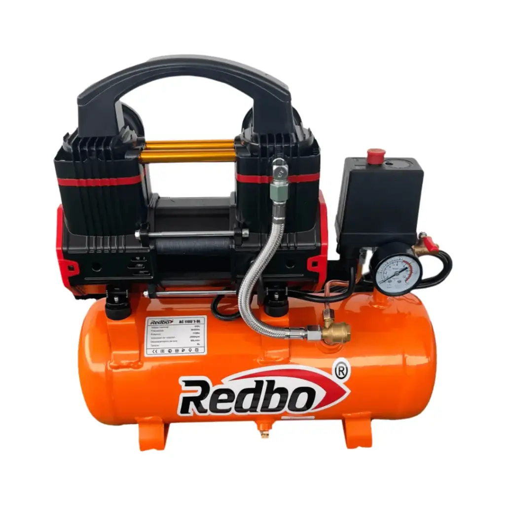 COMPRESORA DE AIRE -EXTRA SILENCIOSA -570 W - 9 LITROS - 3/4 HP