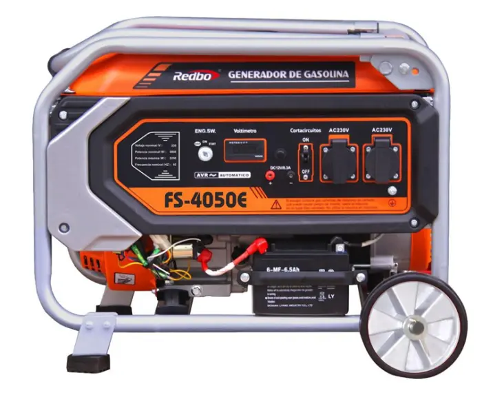[FS-4050E] GENERADOR MONOFASICO A GASOLINA 4T - 3300 W POTENCIA - C/RUEDAS