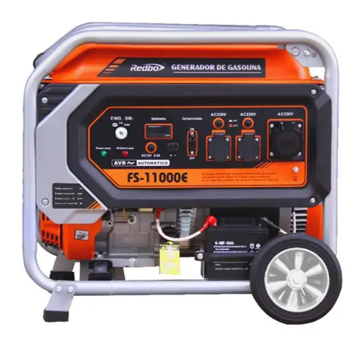 GENERADOR MONOFASICO A GASOLINA 4T - 9000 W POTENCIA - C/RUEDAS