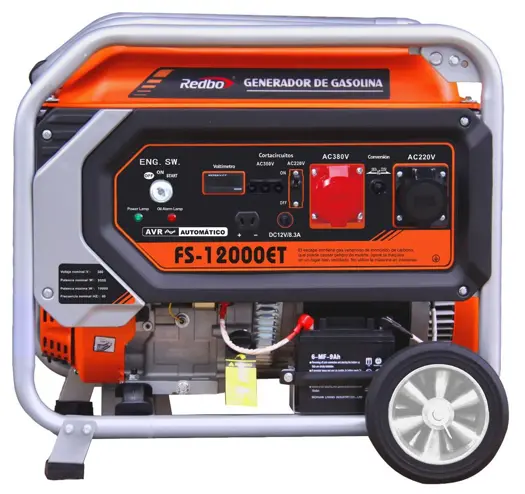 [FS-12000ETS] GENERADOR TRIFASICO Y MONOFASICO A GASOLINA 4T - 10000 W POTENCIA - C/RUEDAS