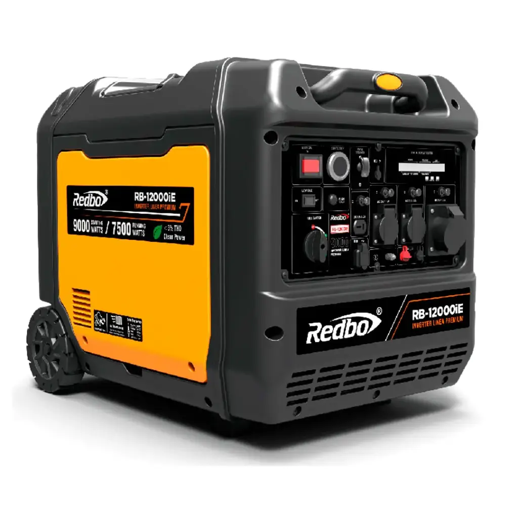 GENERADOR INVERTER SILENCIOSA 9000 W POTENCIA - 4 TIEMPO - RUEDAS INTEGRADAS