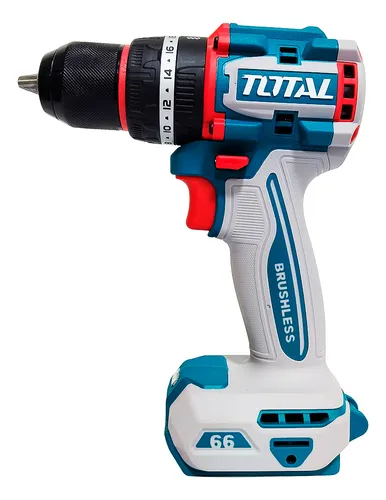 TALADRO ATORNILLADOR PERCUTOR BRUSHLESS 66N. M. 20V C/ CHUCK METÁLICO 13MM
