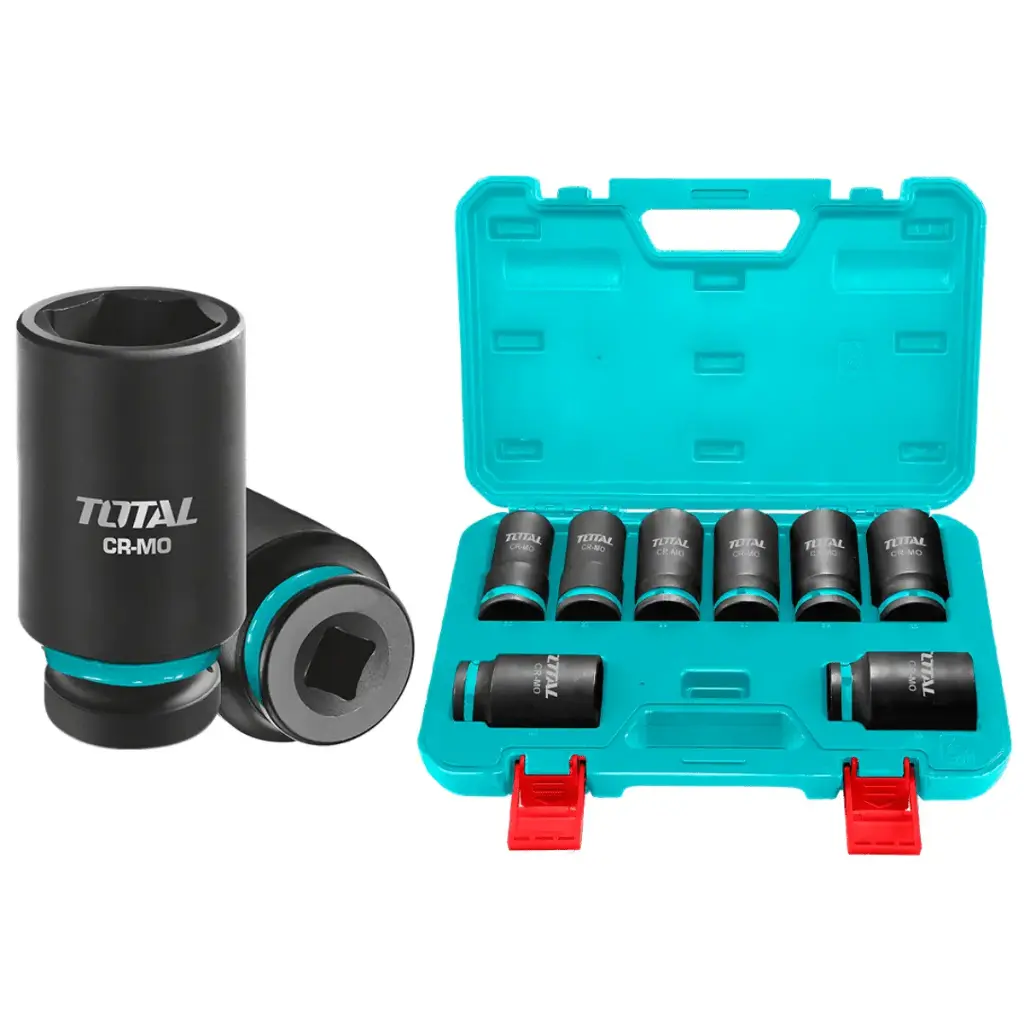 JUEGO X8PCS DADOS IMPACTO LARGOS 3/4" (26-38MM)-THKISD34082L-TOTAL