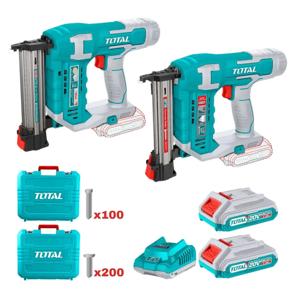 COMBO CLAVADORA DE MADERA Y PARA CONCRETO 20V