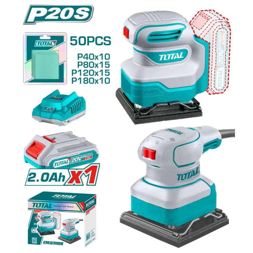 COMBO OSILADOR + LIJADORA CUADRADA 20V