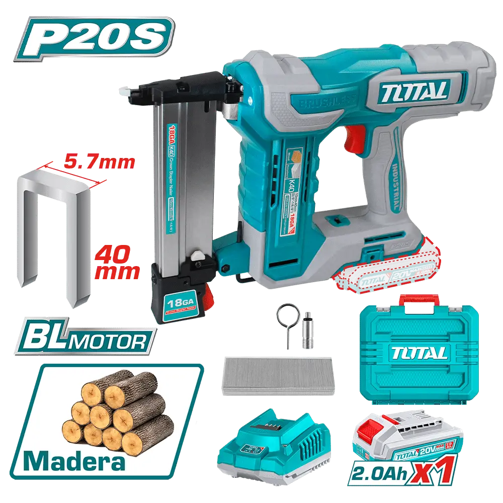 [TCSNLI6008] ENGRAPADORA 40MM 20V COMPLETO