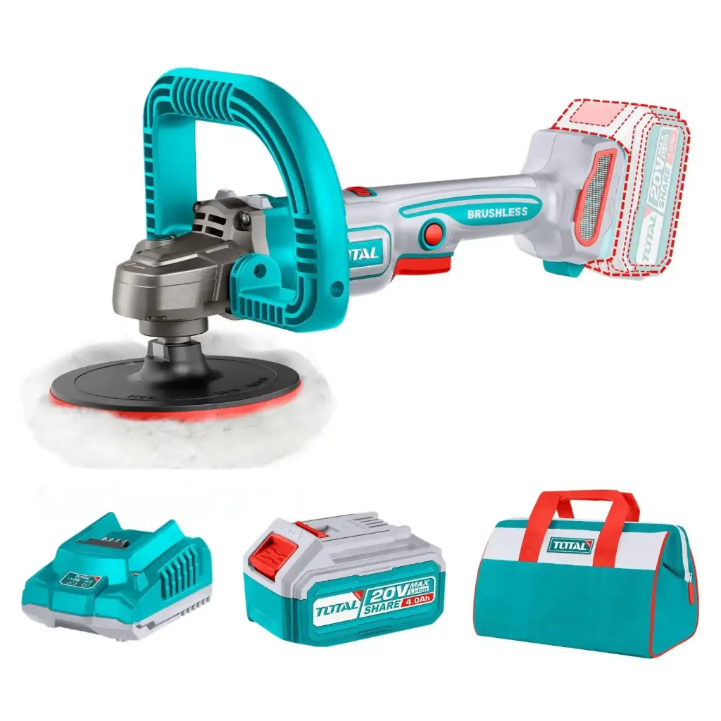 [TAPLI20151] PULIDORA 6" 20V PESADA, CON BATERÍA Y CARGADOR