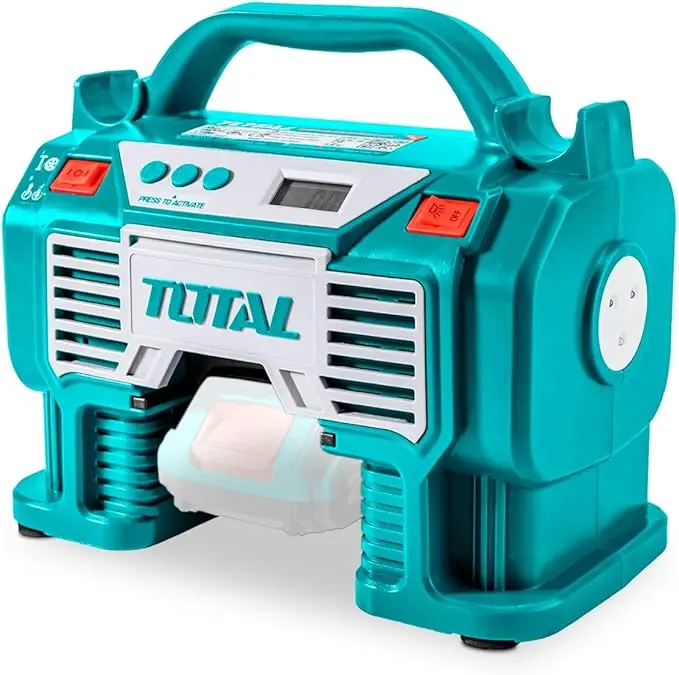 COMPRESORA PORTÁTIL 20V, CON 1 BATERÍA Y CARGADOR