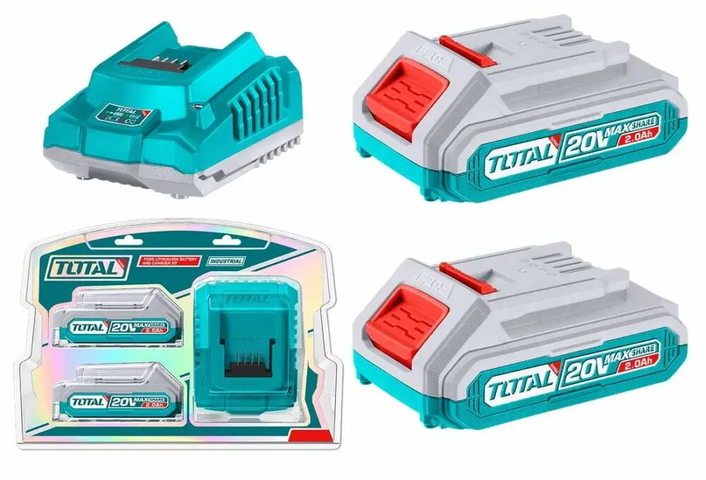 KIT DE CARGADOR + 02 BATERÍAS 2AMP