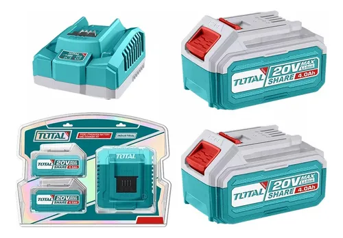 KIT DE CARGADOR + 02 BATERÍAS 4AMP