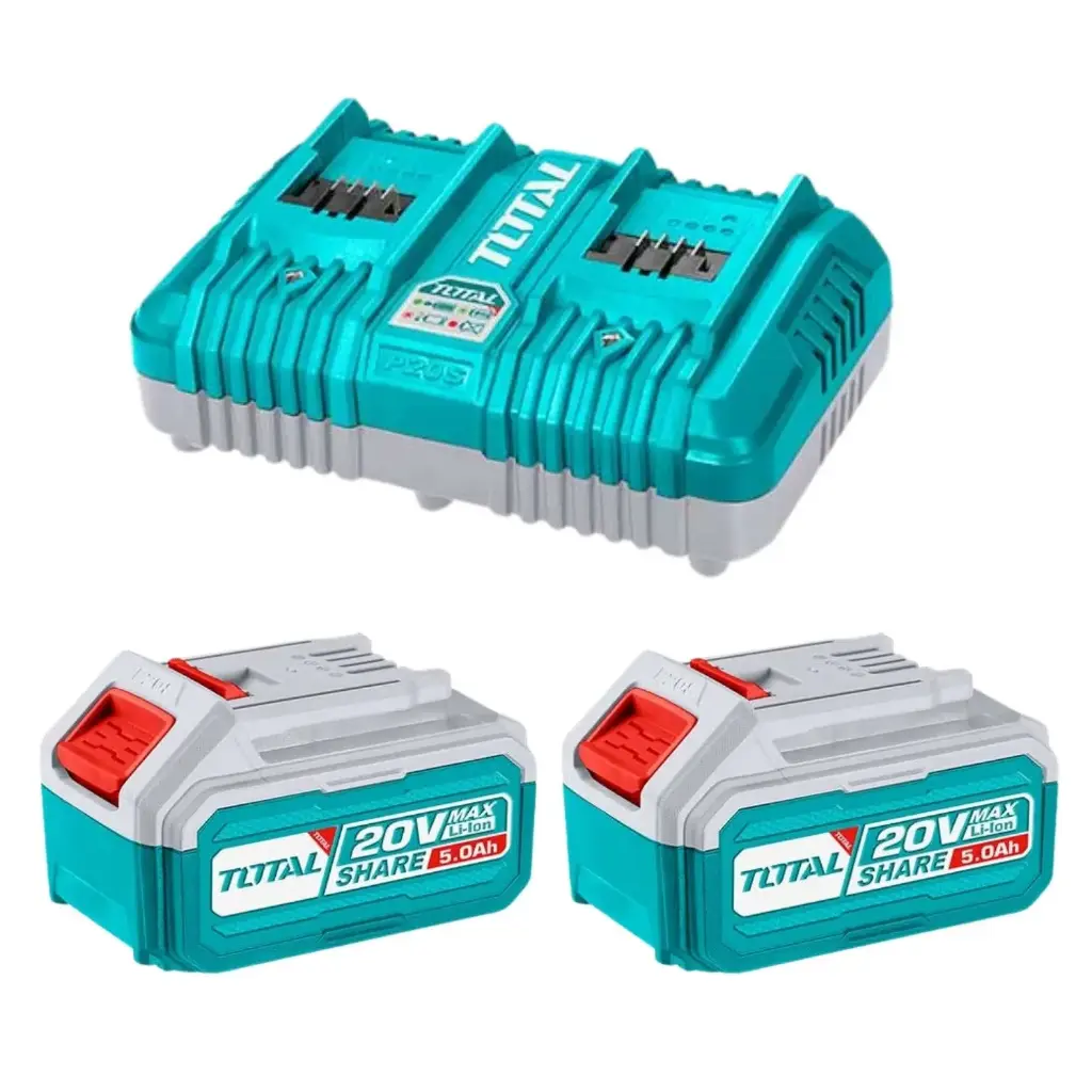KIT DE CARGADOR + 02 BATERÍAS 5AMP