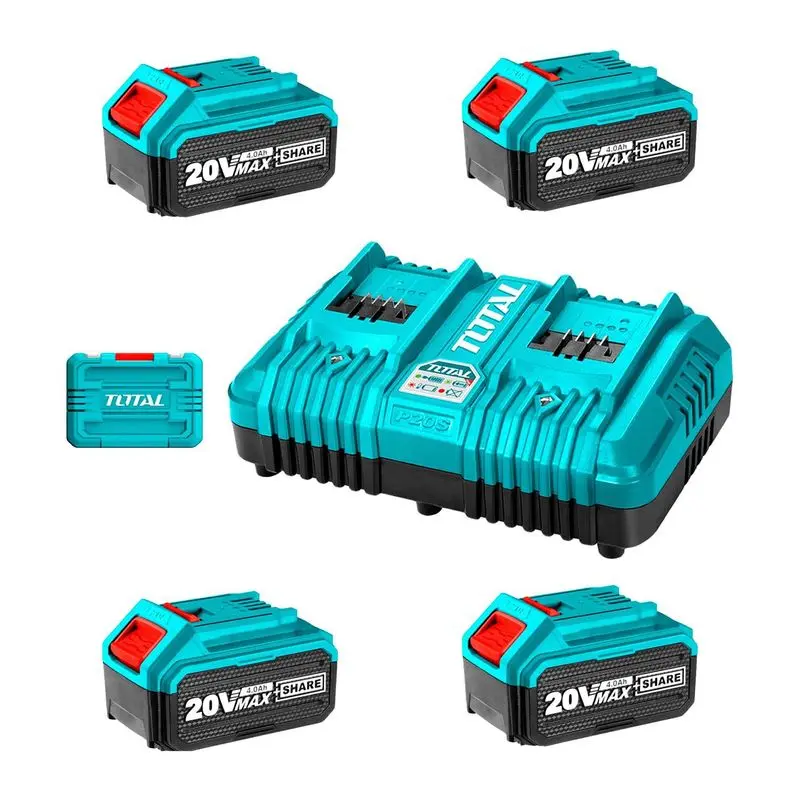 [TFBCLI20245] PACK DE 4 BATERÍAS 5AMP MÁS CARGADOR
