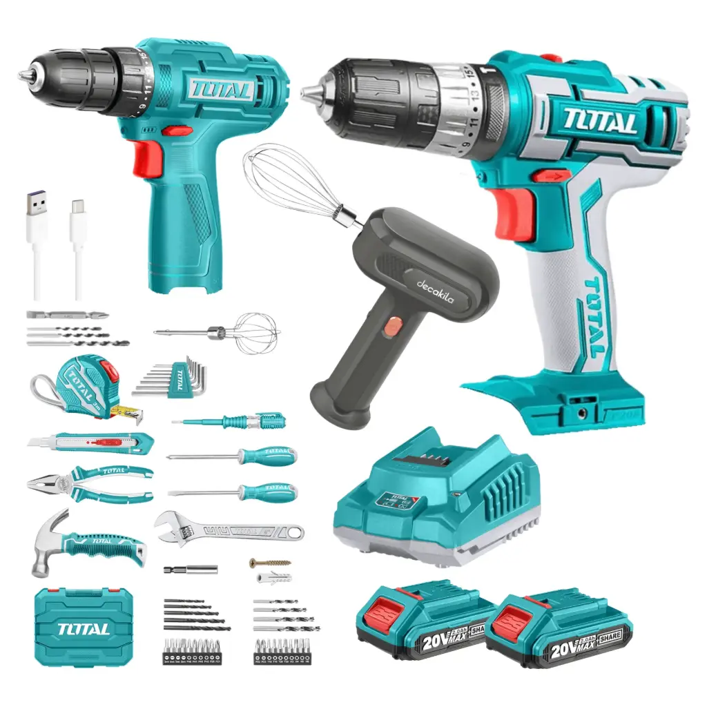 [THKTHP10892] SET DE HERRAMIENTAS CON ATORNILLADOR 12V CON 89PCS