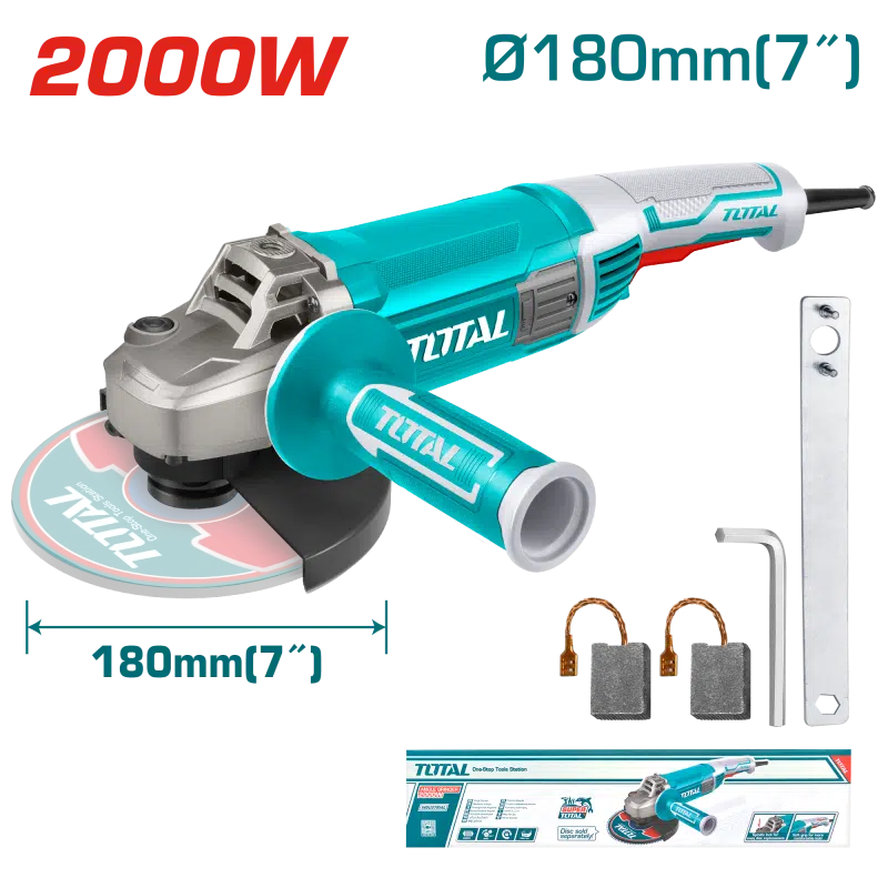 AMOLADORA ANGULAR 7" 180MM 2000W M14 INDUSTRIAL-TG12018026-TOTAL