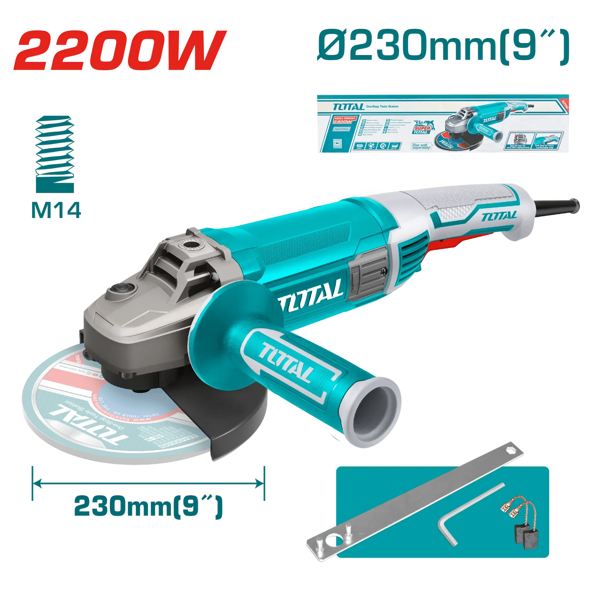 [TG12223026] AMOLADORA 9"2200W-TG12223026-TOTAL
