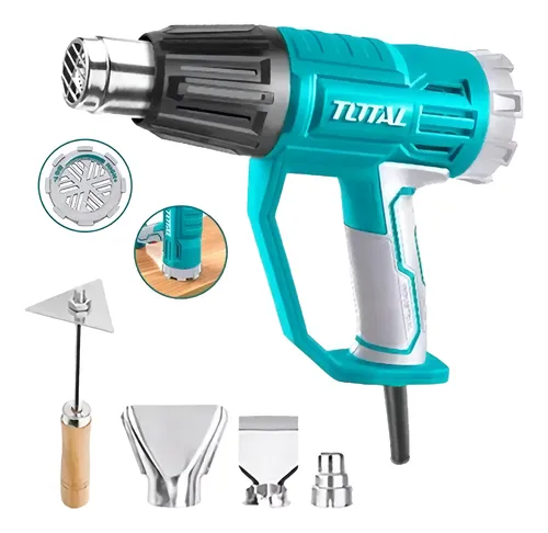 PISTOLA CALOR 2000W INDUSTRIAL CON REGULADOR GIRATORIO