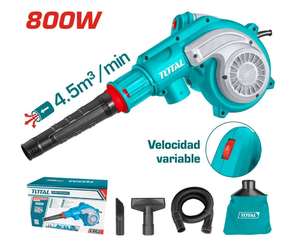 [TB8036] SOPLADORA/ASPIRADORA 800W 0-15000RPM 0-4.5M3/MIN INDUSTRIAL SUPER-TB8036-TOTAL