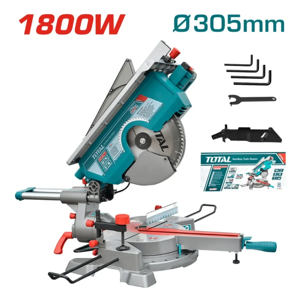 [TMS43183051] INGLETE TELESCÓPICO CON FUNCIÓN DE SIERRA DE MESA 12" 1800W