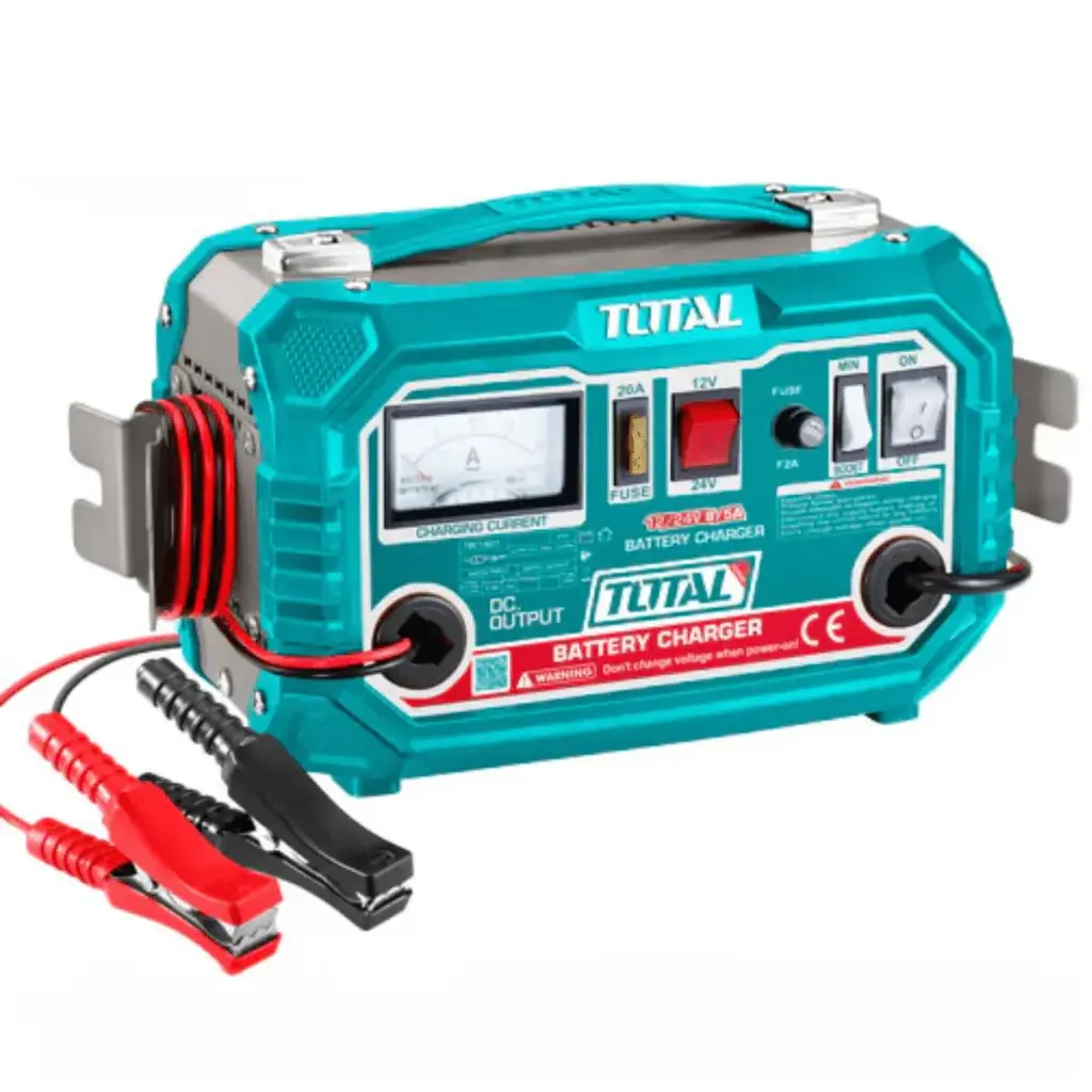 CARGADOR DE BATERIA 220V 12/24V 9/4A 28-180A-TBC1601-TOTAL