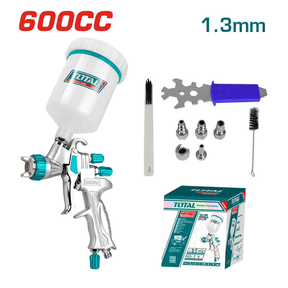 [TAT10605] PISTOLA DE GRAVEDAD LVMP 600CC 1.3MM PATRON 180-260MM INDUSTRIAL-TAT10605-TOTAL