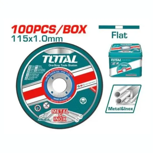 [TAC210115100] KIT X 100 DISCO CORTE 4 1/2" 1MM|UND S/1.20-TAC210115100-TOTAL