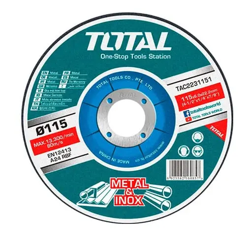 [TAC2231151] DISCO DESBASTE PARA METAL 4 1/2" X 6.0MM