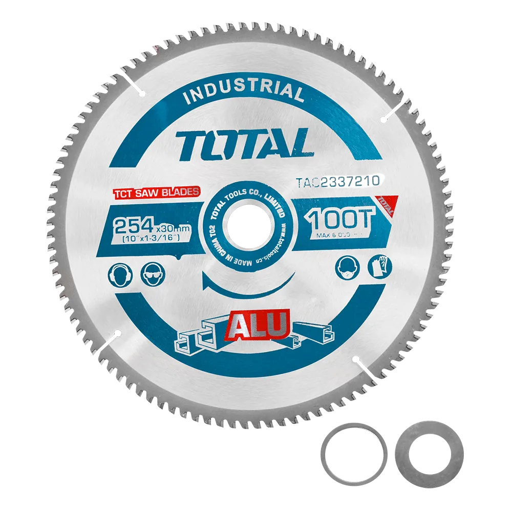 DISCO DENTADO TCT P/ALUMINIO 254MM (10”) 100T-TAC2337210-TOTAL