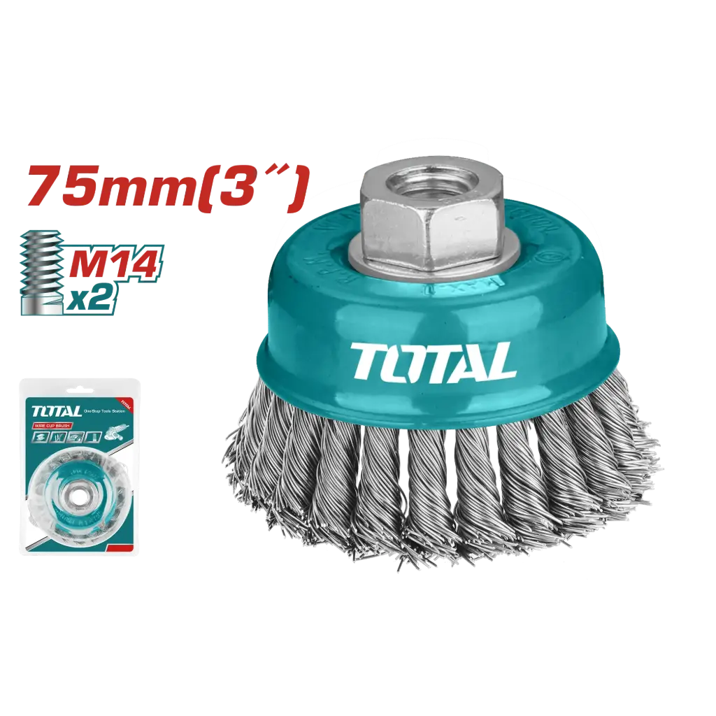 [TAC32031] ESCOBILLA COPA TRENZADA 3" 75MM M14X2 12500R/MIN-TAC32031-TOTAL