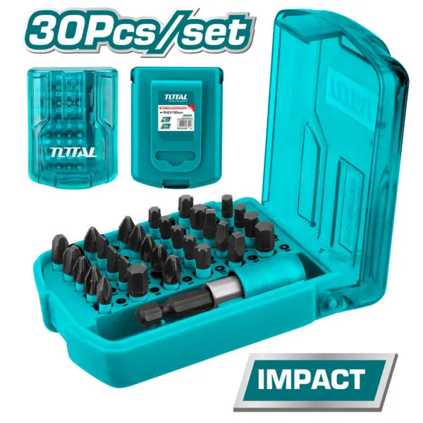 JUEGO X 30PCS PUNTERAS DE IMPACTO 25MM INDUSTRIAL-TACSD18306-TOTAL