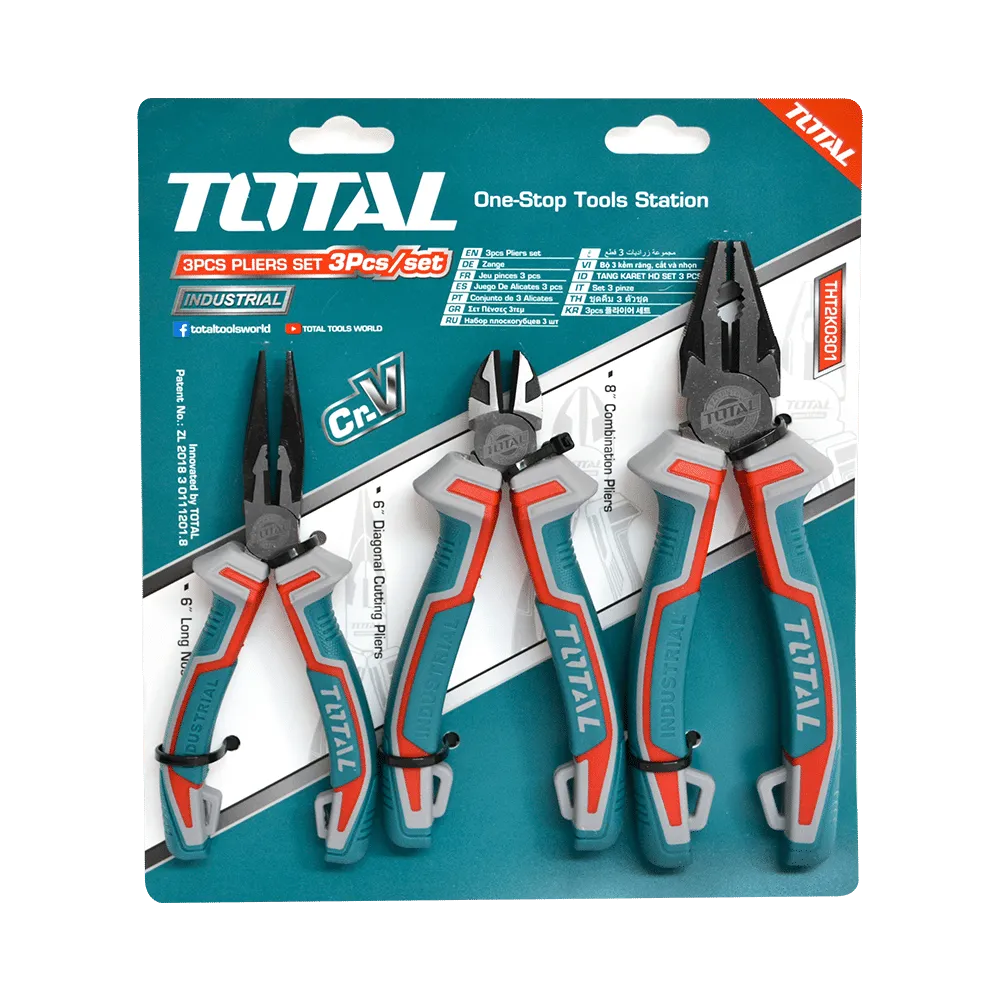 JGO X 3PCS ALICATES INTERMEDIO-THT2K0301-TOTAL