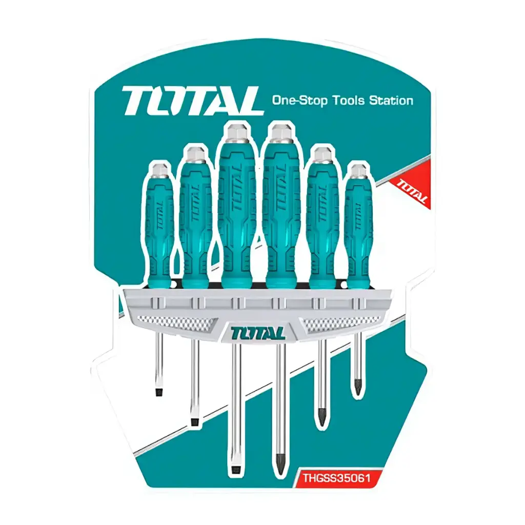 JUEGO DESARMADOR DE GOLPE 6PCS LIVIANO-THGSS35061-TOTAL