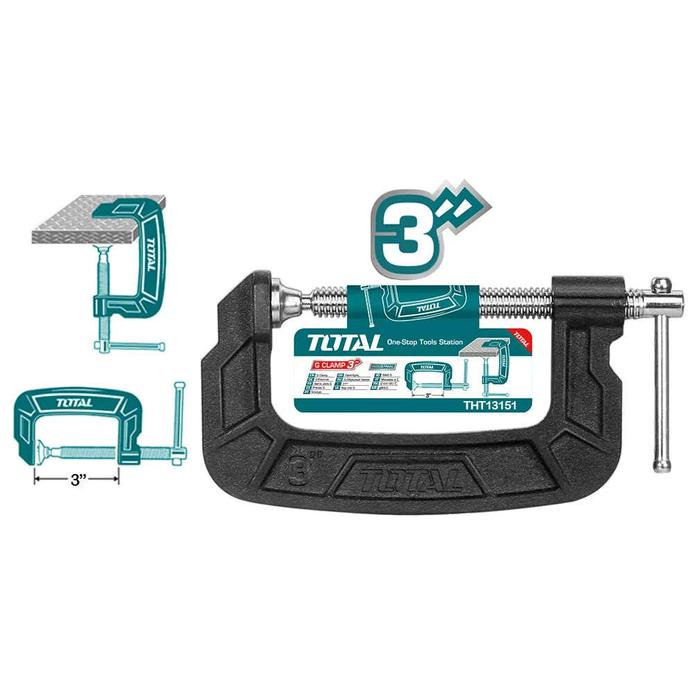 PRENSA C 75mm 3"-THT13136-TOTAL