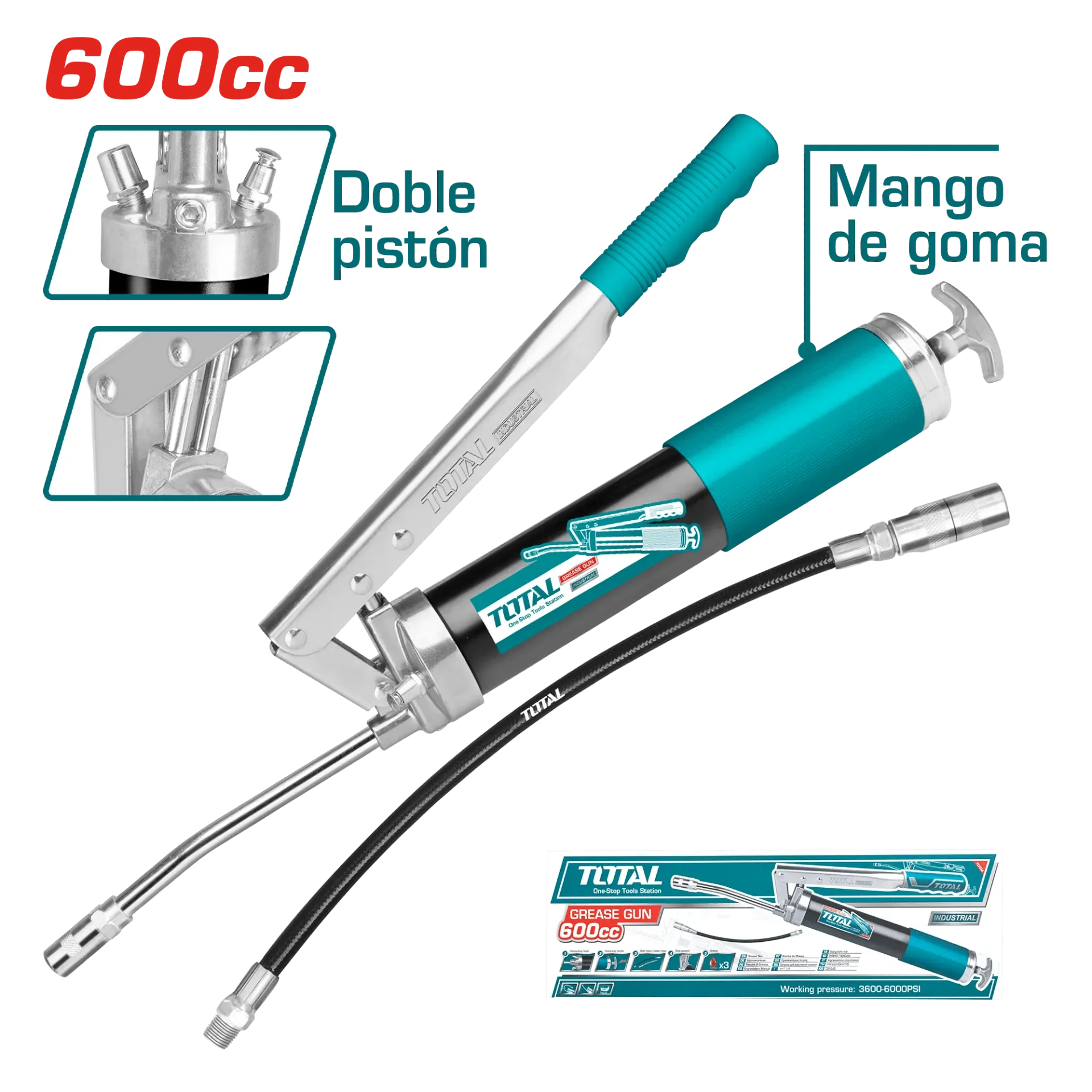 [THT111062] ENGRASADORA MANUAL 600CC DOBLE PISTON ALTO VOLUMEN 3600PSI INDUSTRIAL-THT111062-TOTAL