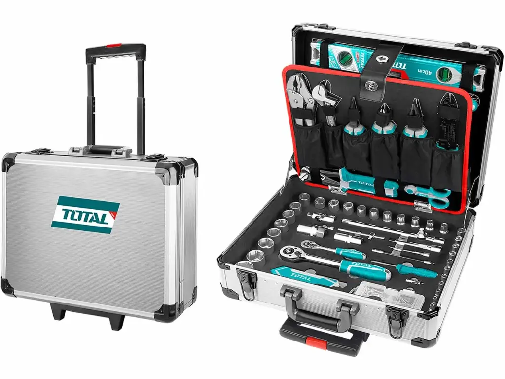 SET X 147PCS HERRAMIENTAS MANUALES EN MALETA DE ALUMINIO