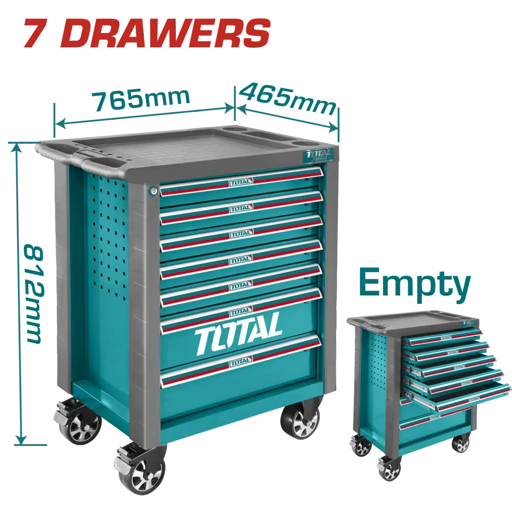 CARRO PORTA HERRAMIENTAS CON 7 CAJONES