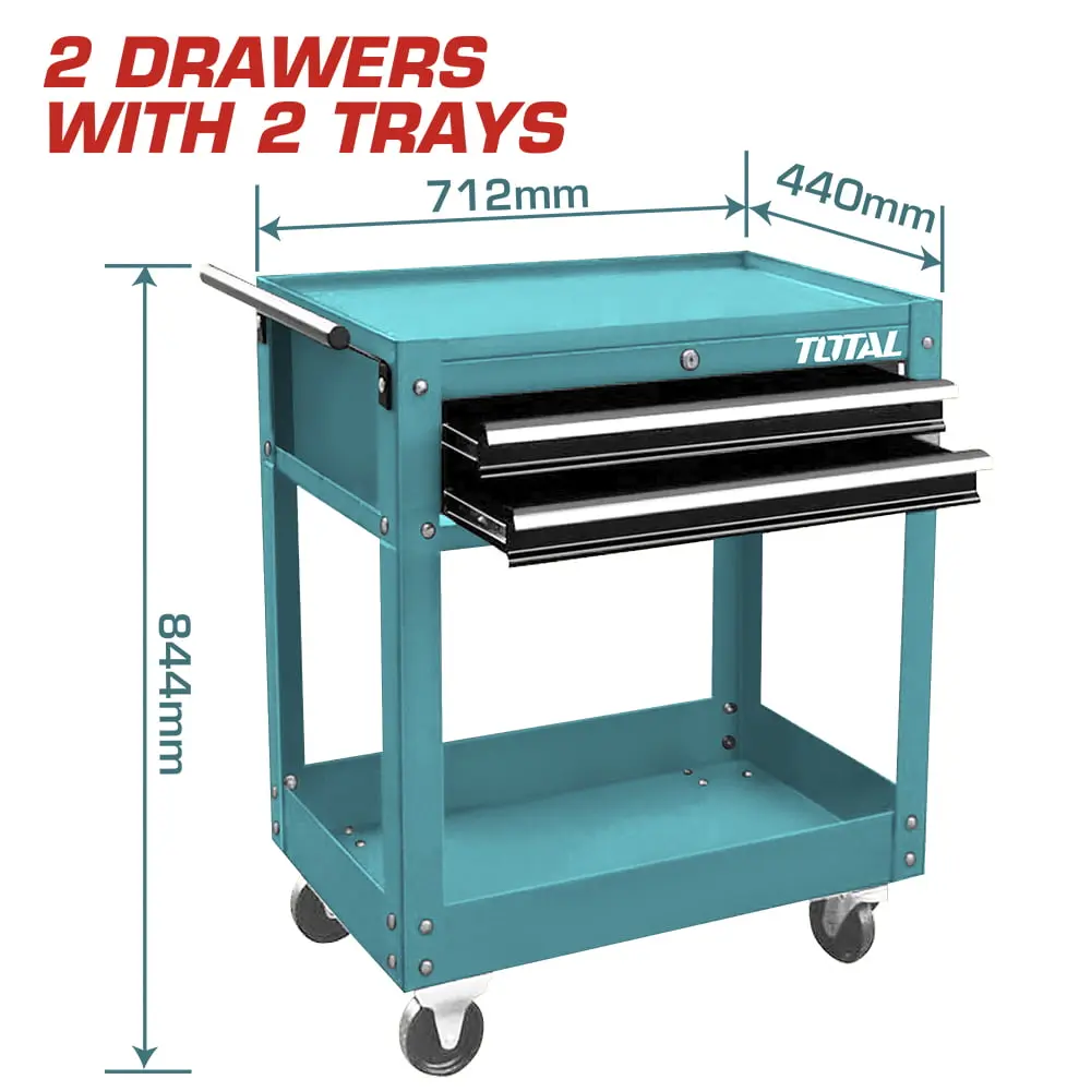 CARRITO PORTA HERRAMIENTAS CON 2 CAJONES