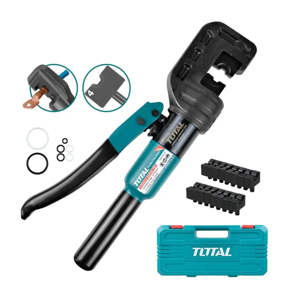 [THCT0240] CRIMPADORA HIDRAULICA 16-300MM2 FUERZA 70KN HEXAGONAL+MALETIN-THCT0240-TOTAL