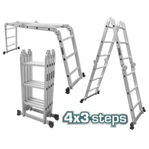 ESCALERA MULTIFUNCIONAL 4X3 PASOS