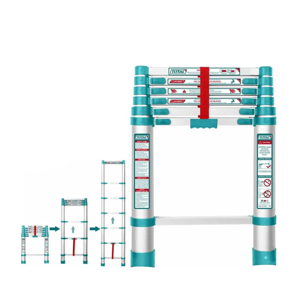 ESCALERA TELESCÓPICA 6 PASOS