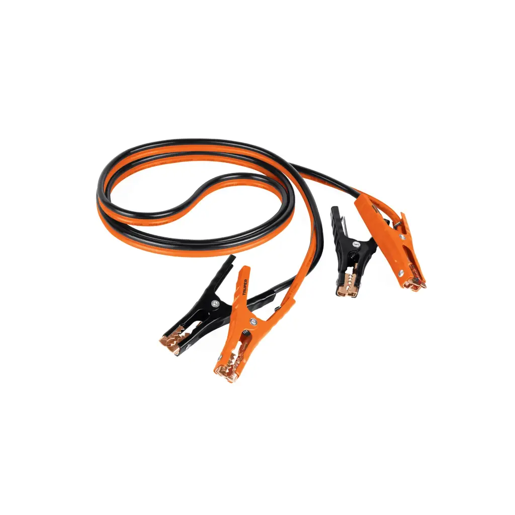 [17543] CABLES PASCORRIENTE DE BATERIA 8 AWG (8MM*2)TRUPER 3M