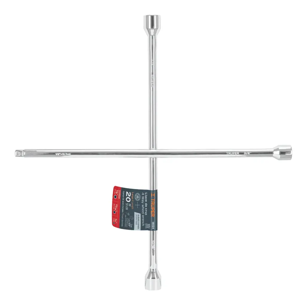 [18024] LLAVES DE CRUZ 20" PORTA DADO (51CM) TRUPER
