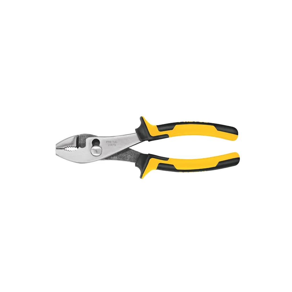 [22673] ALICATE DE MECANICO,CONFORT GRIP 8" (20CM)PRETUL