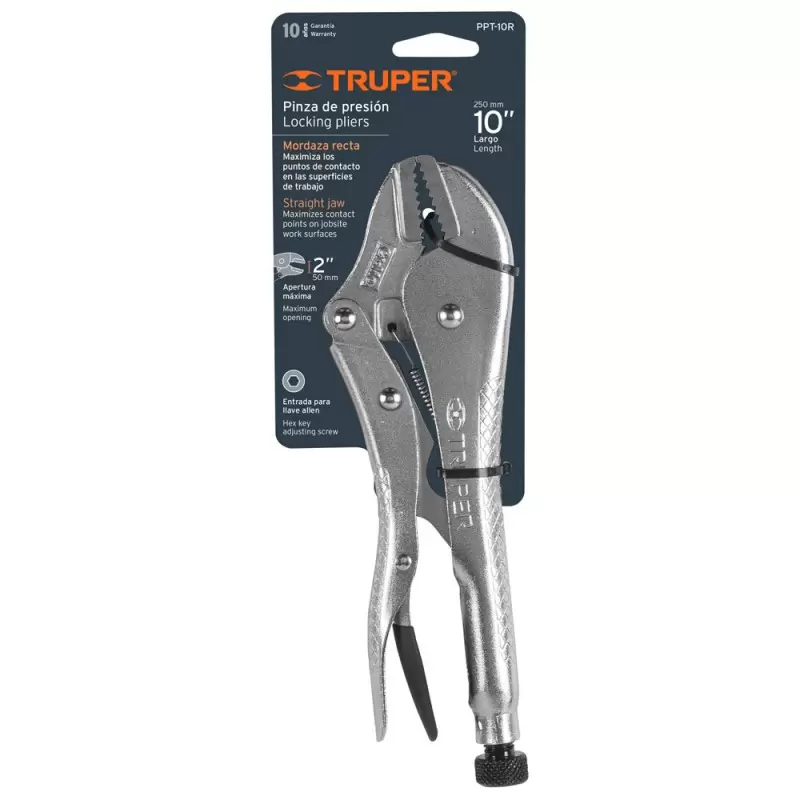 ALIACTE DE PRESION, RECTOS 10" (25CM)TRUPER