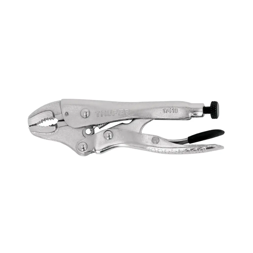 [17419] ALICATES DE PRESION , CURVOS 4"(10CM)TRUPER