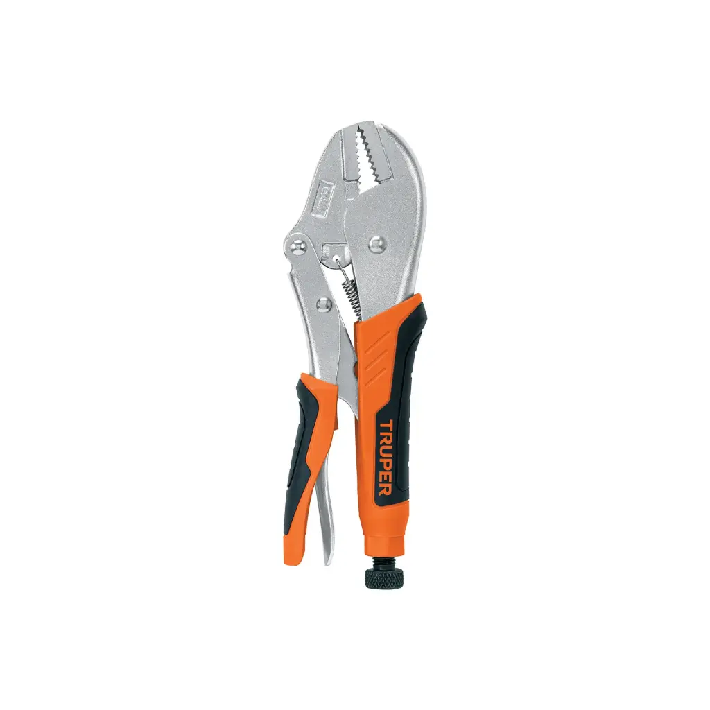 [17437] ALICATE DE PRESION RECTO MANGOS DE VINIL 10"(25CM)TRUPER