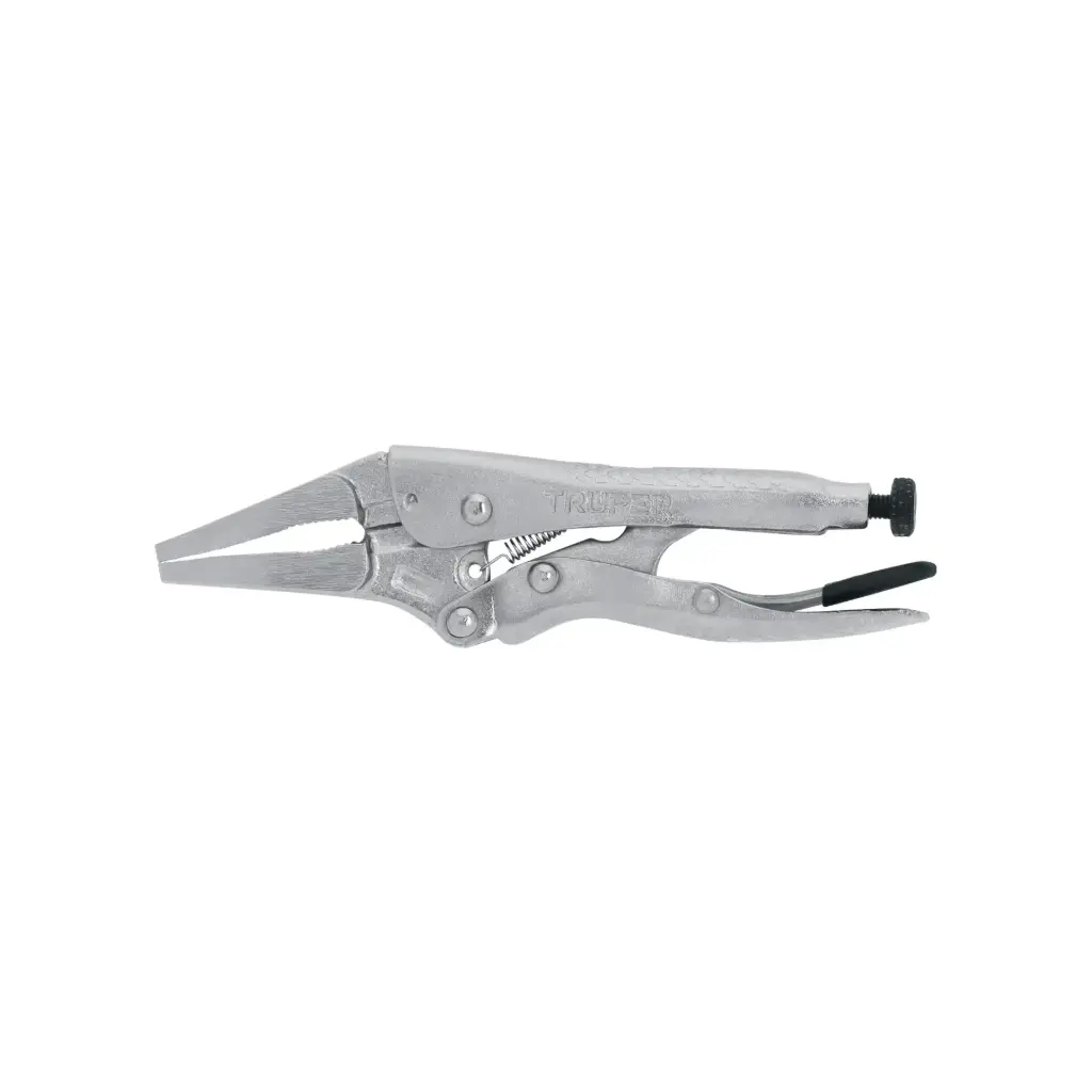 PINZA DE PRESIÓN 4", PUNTA LARGA, TRUPER