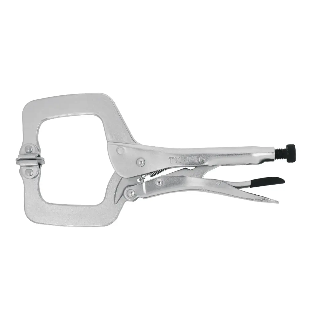 [17427] ALICATES DE PRESION TIPO "C", MORDAZA AUTOAJUSTABLE11"(28CM)TRUPER